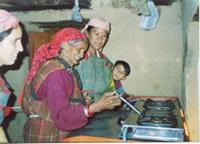 Women using LPG